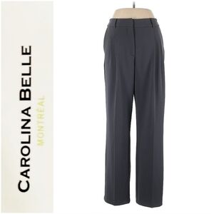 Wide-Leg Charcoal Trousers
